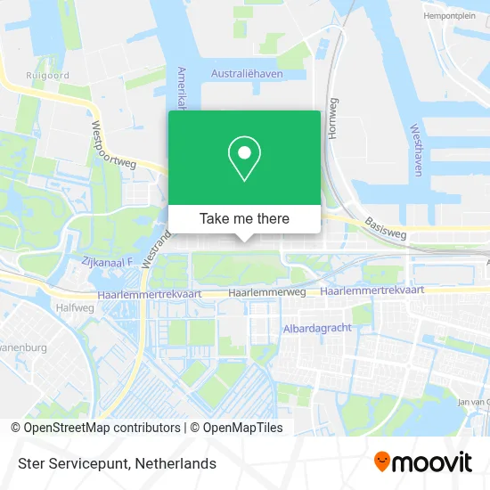 Ster Servicepunt map