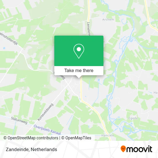 Zandeinde map