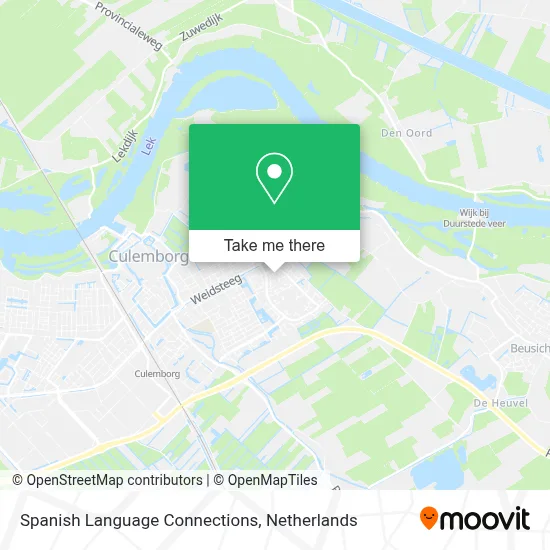 Spanish Language Connections map