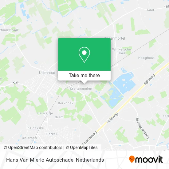 Hans Van Mierlo Autoschade map