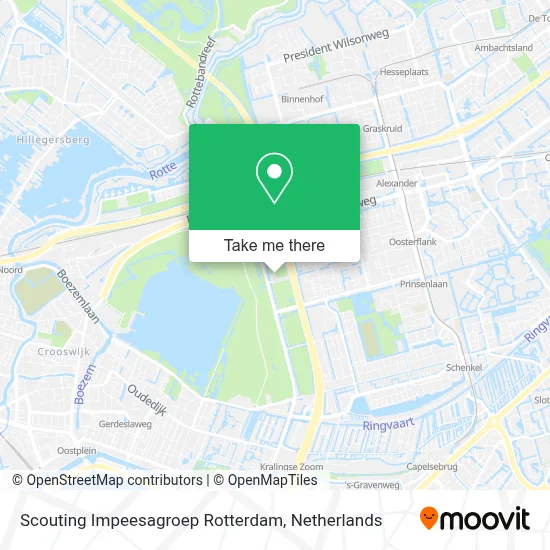 Scouting Impeesagroep Rotterdam map
