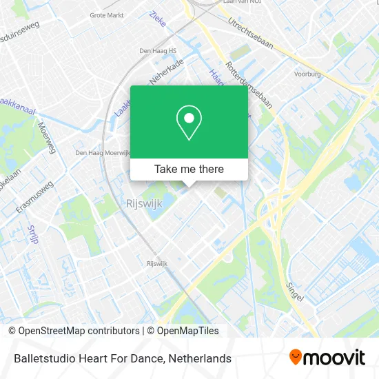 Balletstudio Heart For Dance map