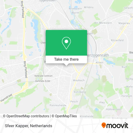 Sfeer Kapper map