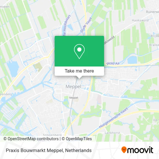 Praxis Bouwmarkt Meppel map