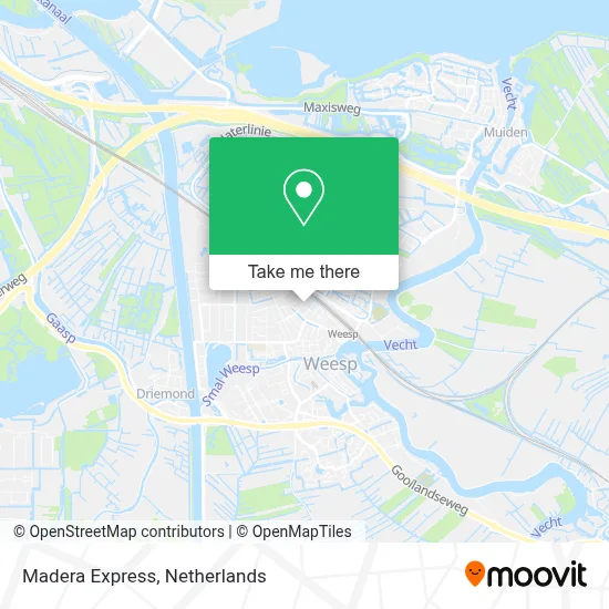 Madera Express map