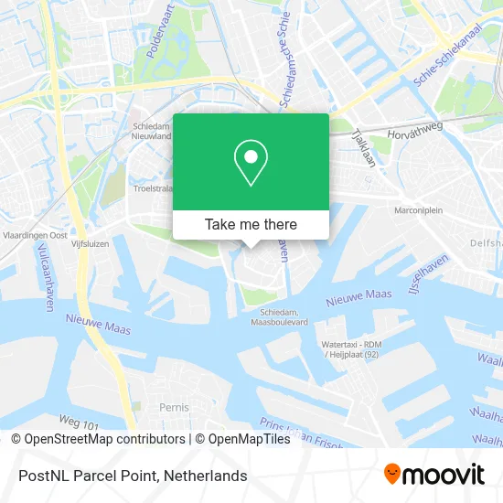 Postnl Pakketpunt map