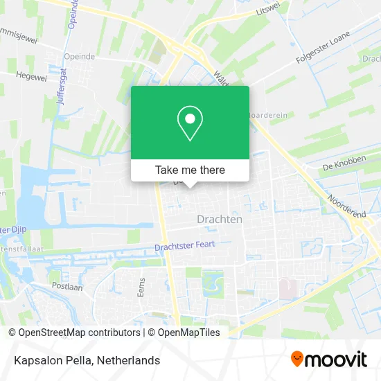 Kapsalon Pella map