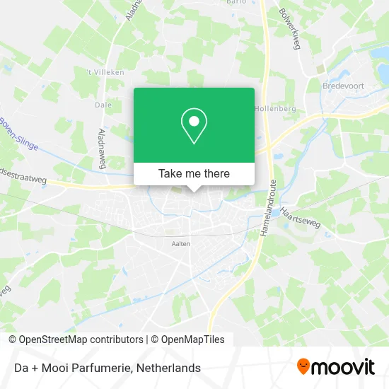 Da + Mooi Parfumerie map