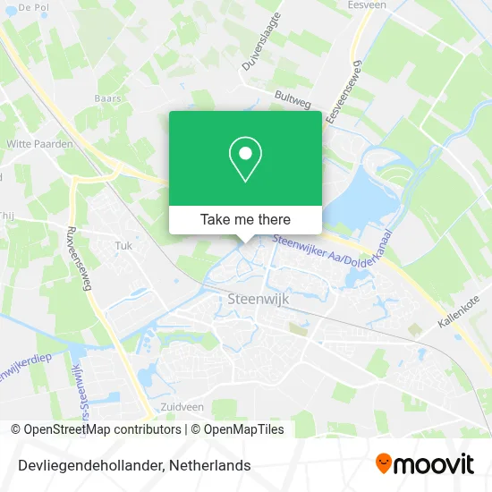 Devliegendehollander map