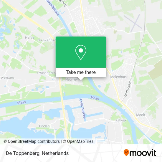De Toppenberg map