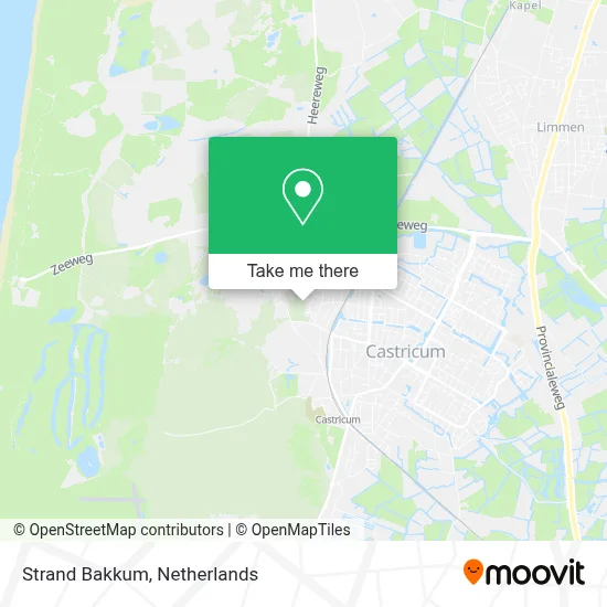 Strand Bakkum map