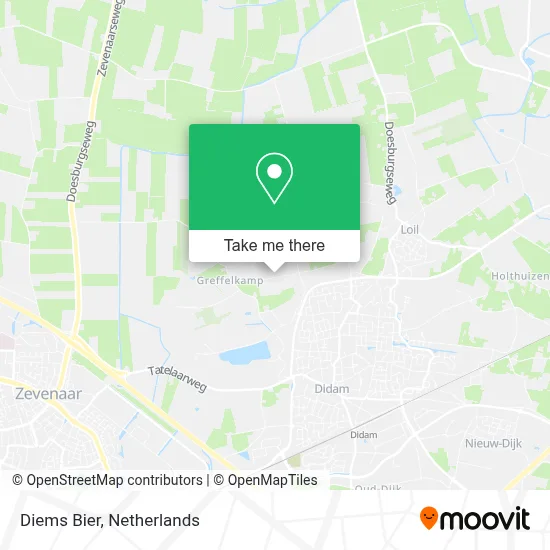 Diems Bier map