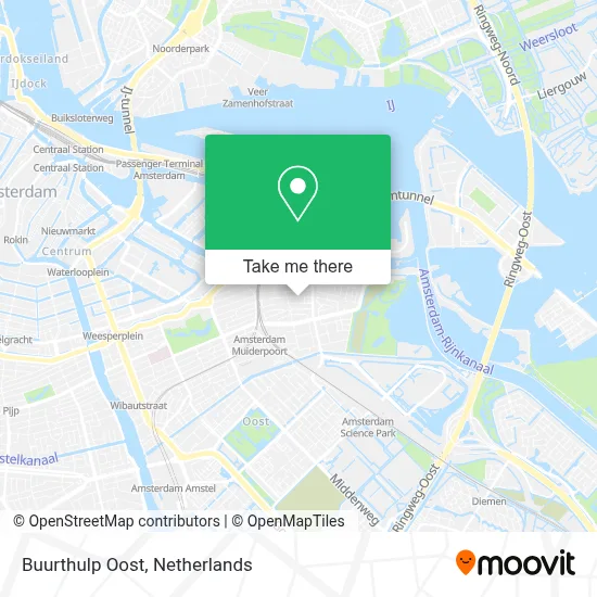 Buurthulp Oost map