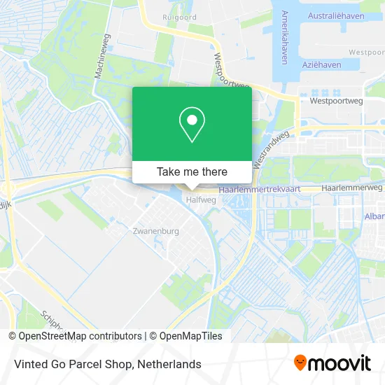 Vinted Go Parcel Shop Karte