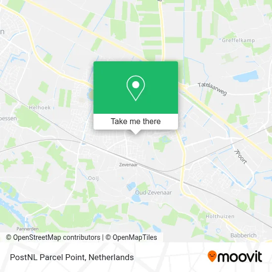 Postnl Pakketpunt map