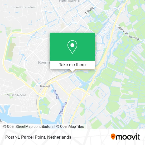 Postnl Pakketpunt map