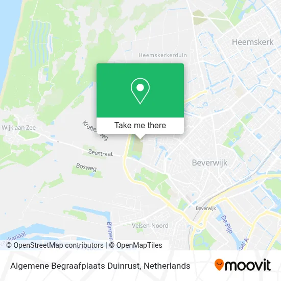Algemene Begraafplaats Duinrust map