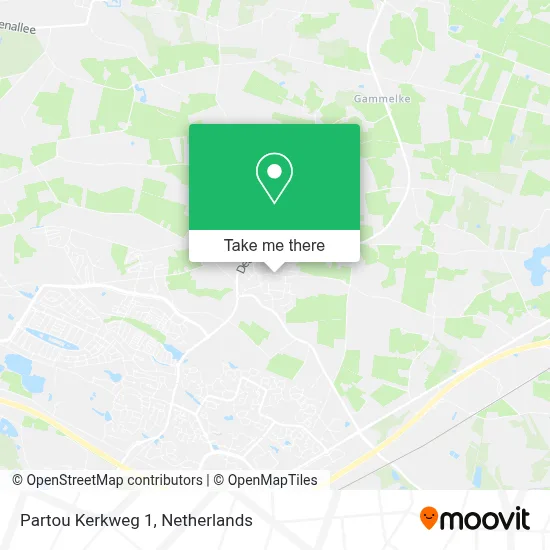 Partou Kerkweg 1 map