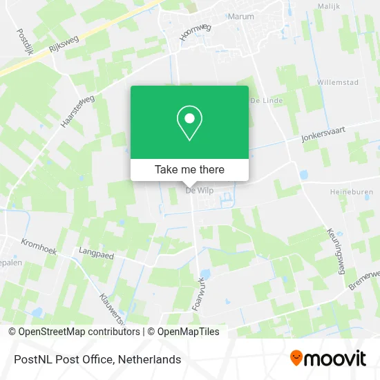 Postnl Postkantoor map