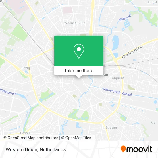 Western Union map
