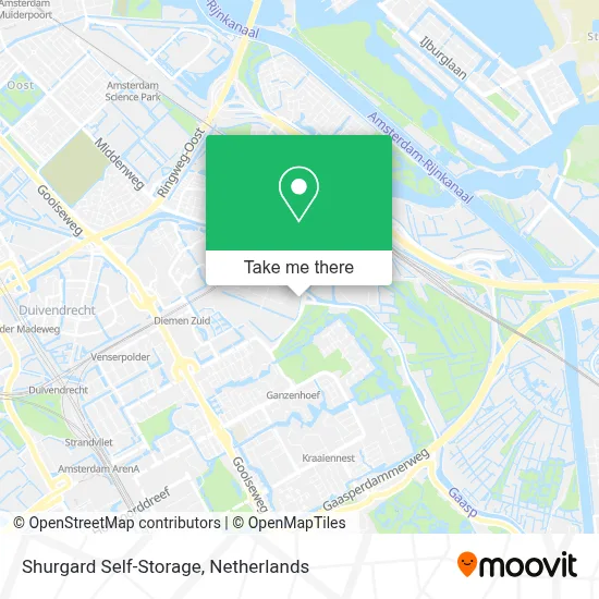 Shurgard Self-Storage map