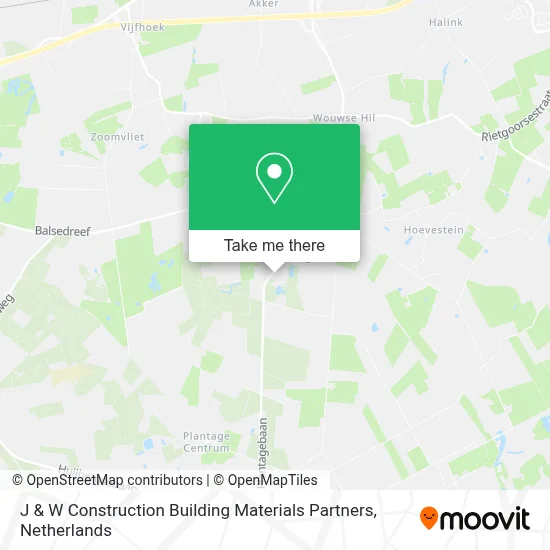 J & W Construction Building Materials Partners map