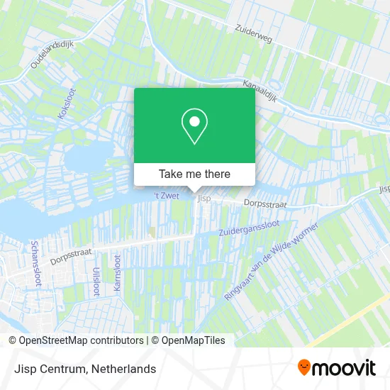 Jisp Centrum map
