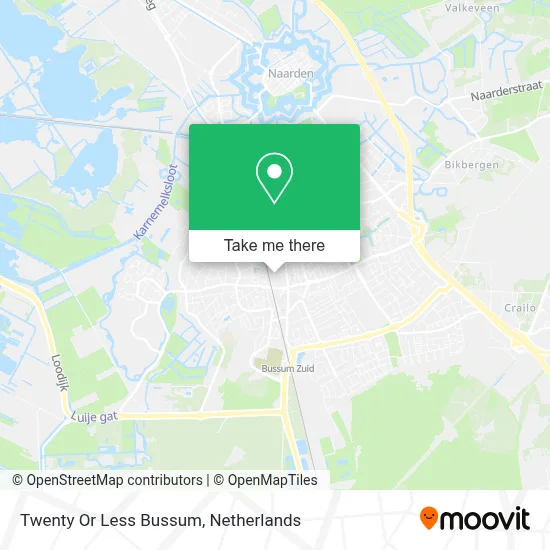 Twenty Or Less Bussum Karte
