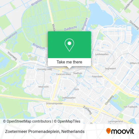 Zoetermeer Promenadeplein map