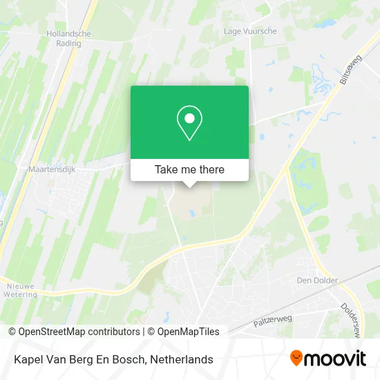 Kapel Van Berg En Bosch map