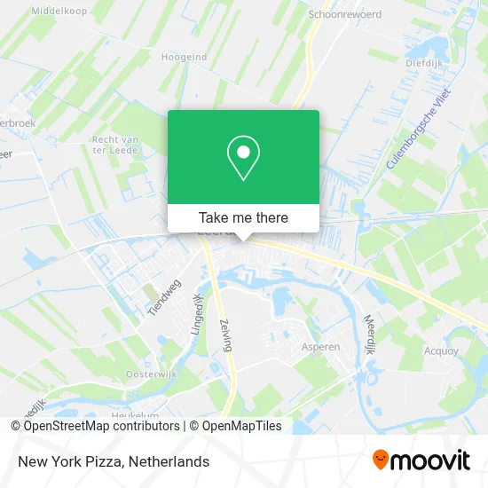 New York Pizza map