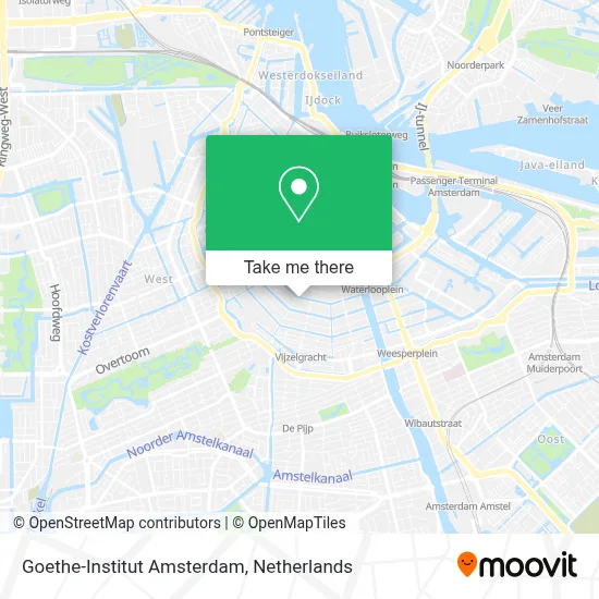 Goethe-Institut Amsterdam map