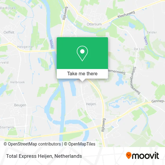 Total Express Heijen map