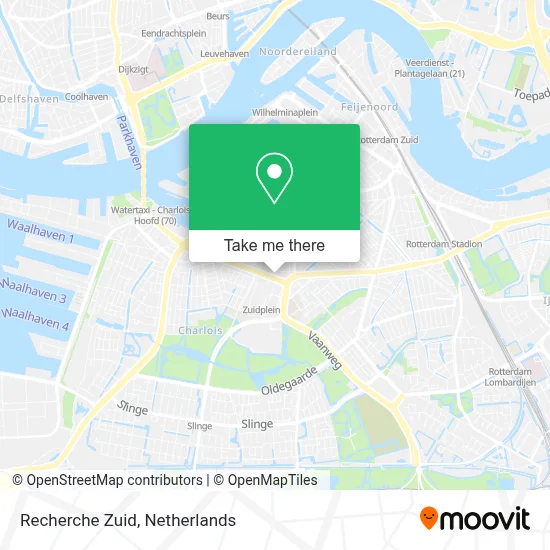 Recherche Zuid map