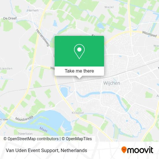 Van Uden Event Support map