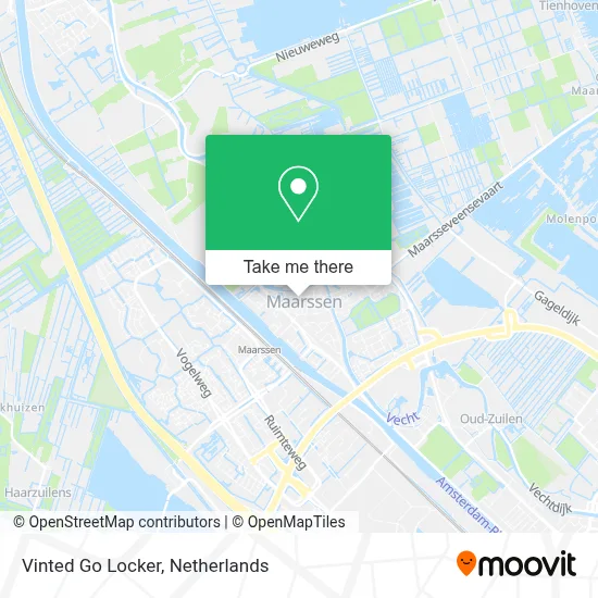 Vinted Go Locker map