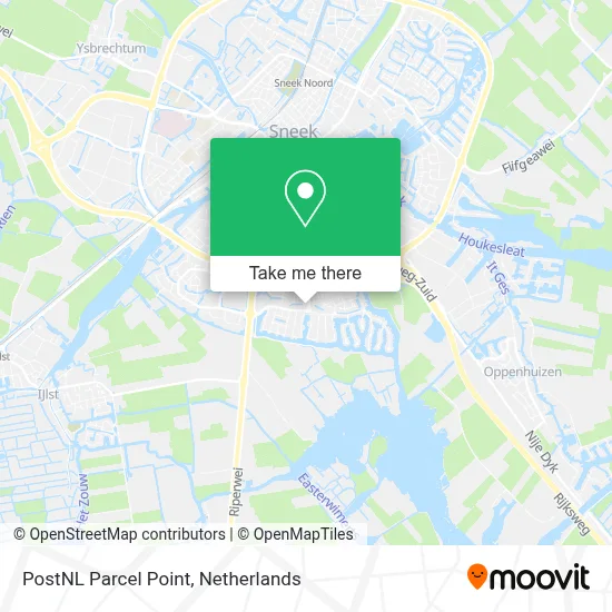 Postnl Pakketpunt map