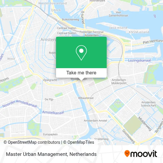 Master Urban Management map