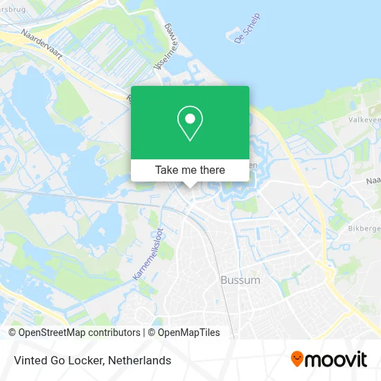 Vinted Go Locker map