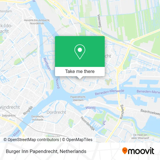 Burger Inn Papendrecht map