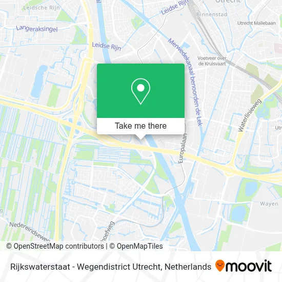 Rijkswaterstaat - Wegendistrict Utrecht map