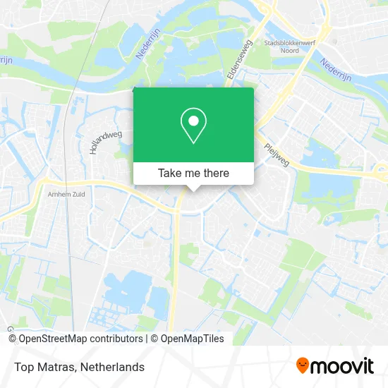 Top Matras map