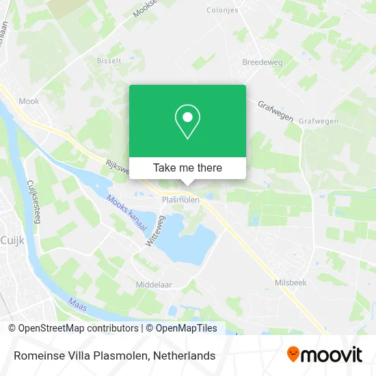 Romeinse Villa Plasmolen map
