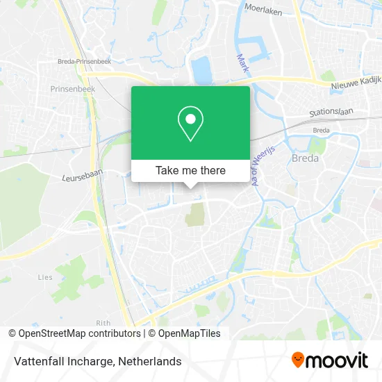 Vattenfall Incharge map