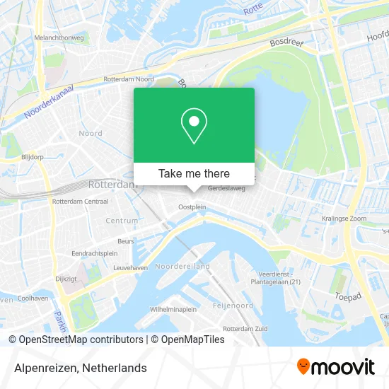 Alpenreizen map