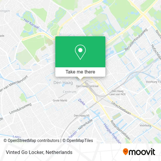 Vinted Go Locker map