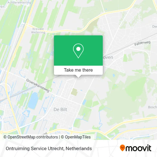 Ontruiming Service Utrecht map