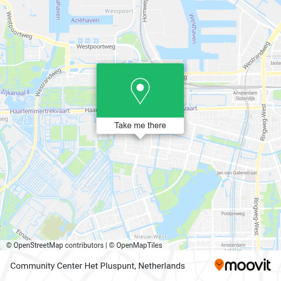 Community Center Het Pluspunt map