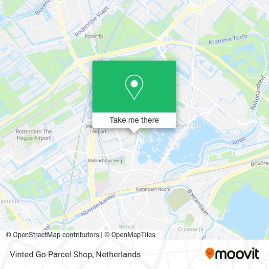 Vinted Go Parcel Shop map