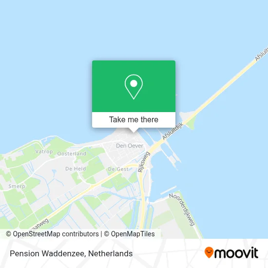 Pension Waddenzee map